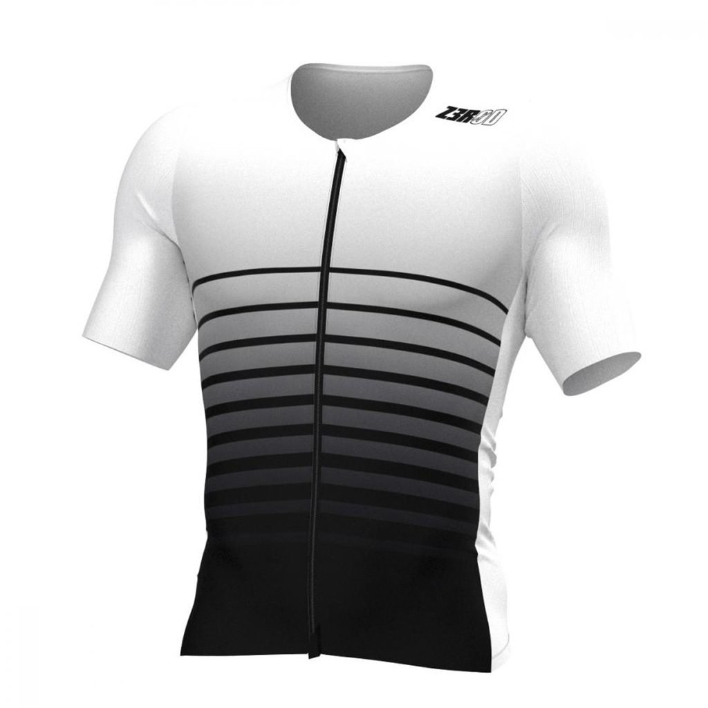 Zerod Blanc Et Noir Racer Ttsinglet Man White And Black