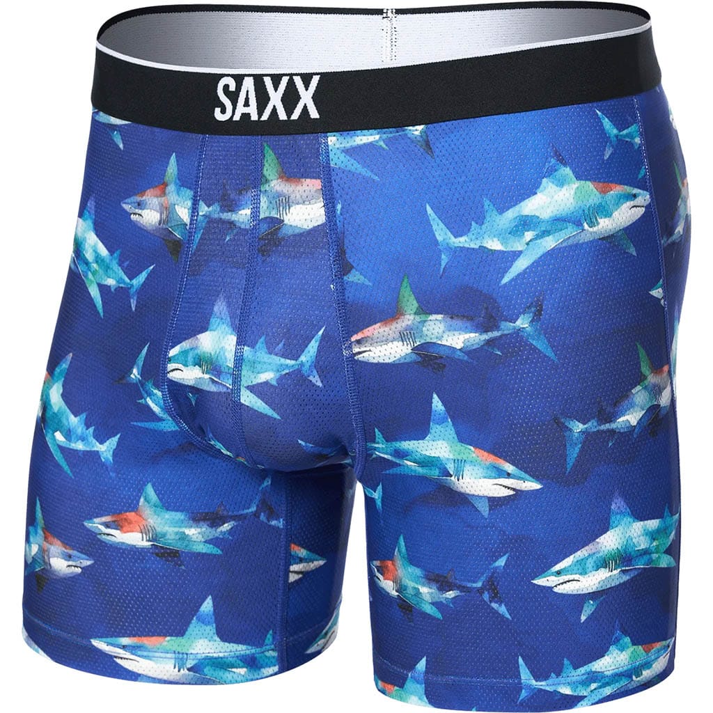 Saxx Bleu Volt Boxer En Maille Respirante Man Blue
