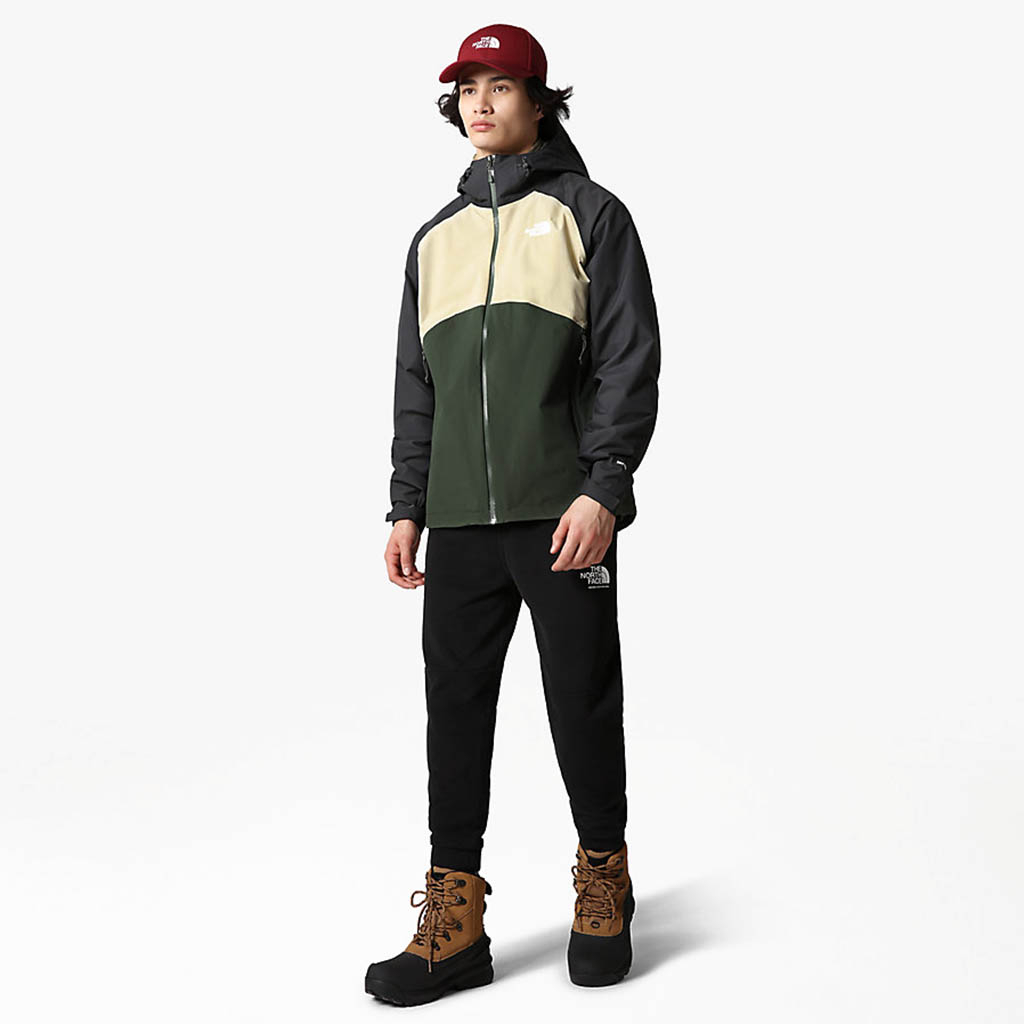 The North Face Stratos Jacket Thyme Gravel Asphalt Grey Lepape