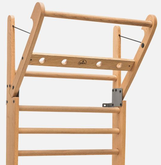 NOHrD Multi-Adapter En Chêne Pour Espalier WallBars – Barre à Triceps, Tractions, Dips, Pompes Inversées