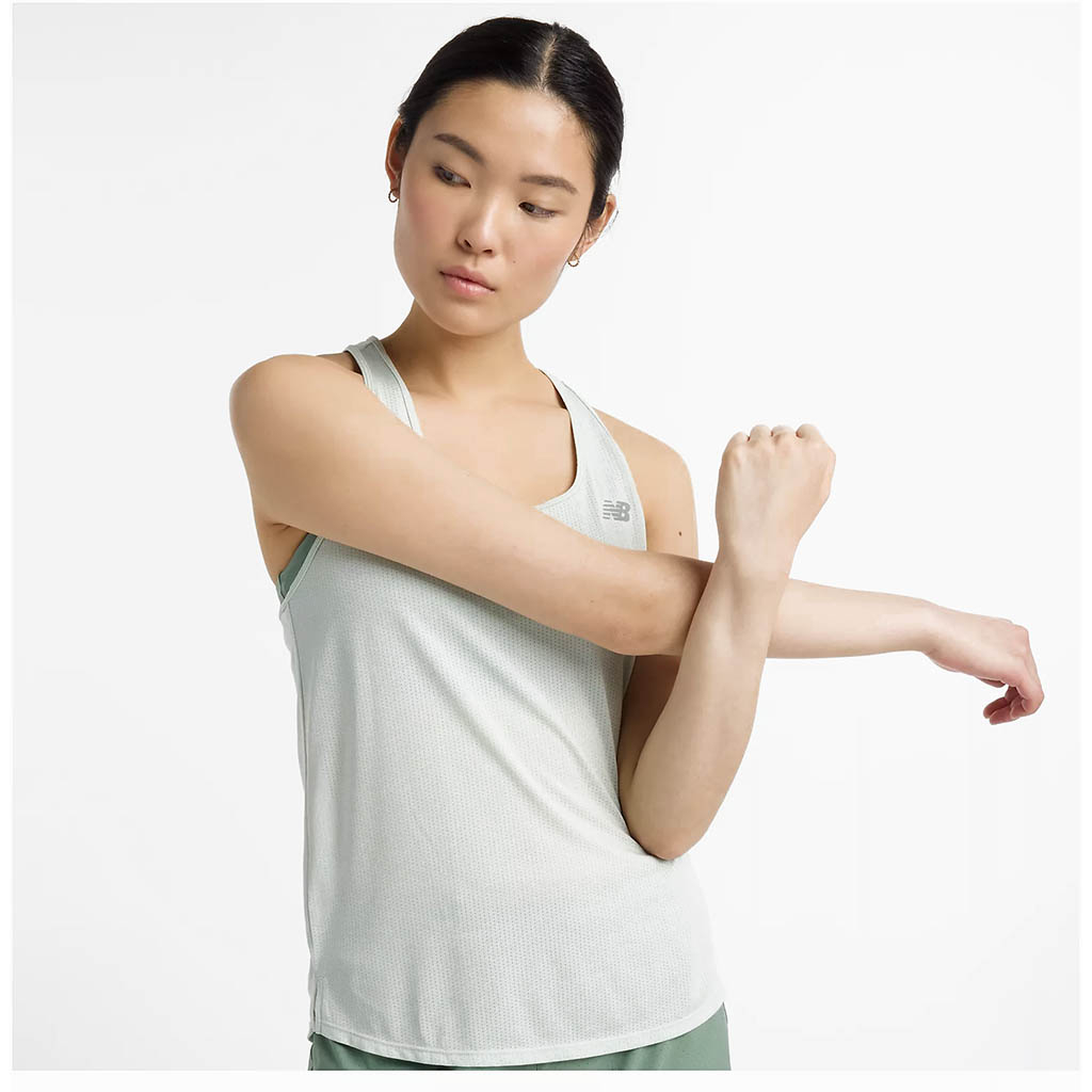 New Balance Women's White Athletics Tank