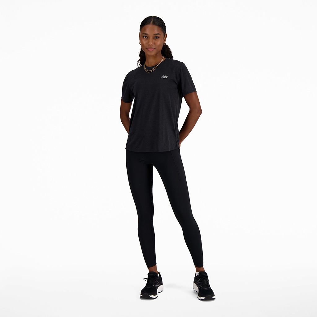 New Balance Women's Noir Athletics T-Shirt Black